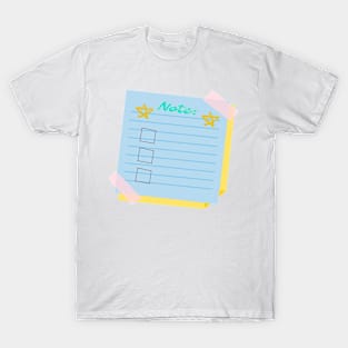 Paper Note T-Shirt